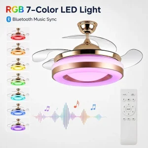 New Design Clear Blades Fan With Light and China Flush Mount Speed Controller Power Ceiling Fan Wall Control with Light Switch