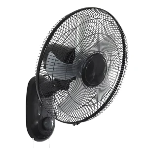 New Design Electric Plastic Wall Fan Suspended Wall mounted Mechanical Five blade Silent Air Cooling Fan 3 Speed for Household