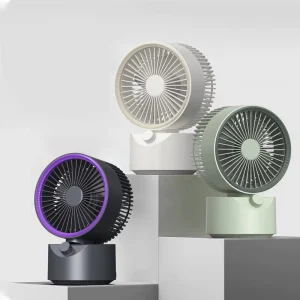 New Design High Speed Mini Ventilateur Rechargeable 2000mAh Air Cooler Fan Portable Electric Table Fan
