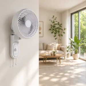 New Design Home Office Factory Shop Bedroom 8 Inch Air Cooling High Speed 90w Wall Mounted Hanging Fan Circulator