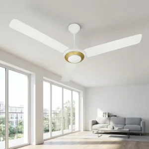 New Design Large Ceiling Fan 56 Inch Powerful AC Motor Three Strong Metal Blades Excellent Performance