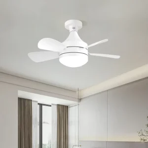 New Design Luxury Indoor Living Room Bedroom ABS Blades Silent Motor Decorative Ceiling Fan Light