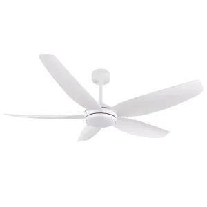 New Design Modern High Quality DC Motor Electric 52” Inch 5 ABS Blades Ceiling Fans With Light and Remote Control