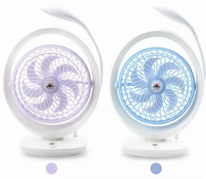 New Design Outdoor Folding Desktop Table Fan With LED Light