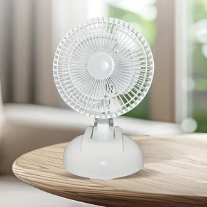 New Design Professional Multipurpose Modern Mechanical Control Plastic 2 in 1 2 Speed 6 Inch Folding Table Fan