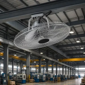 New Design Silver Electric Ceiling Oscillating 18 Inch Wall Mounted Fan with Low Noise for Hotel Use