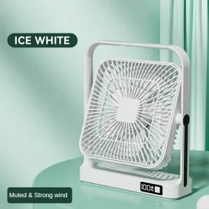 New Desktop Wall Mounted Fan 3600mAh USB ultra Long Endurance Rechargeable Battery Suitable for Indoor outdoor Use
