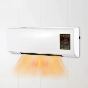 New Dual Use Highly Efficient Wide Angles Small Fan Space Heater Room Wall Mounted Electric 1800W 2 in 1 Air Conditioner