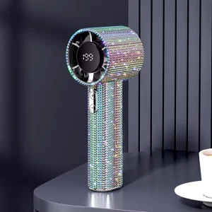 New Factory High speed USB Rechargeable Handheld Wearable Lash Fan Air Blower for Car Outdoor Use