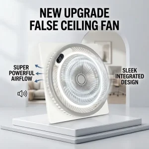 New False Ceiling Fan with Remote Control & Timer Flush Mount Ceiling Fan with Illumination Light Indoor Ceiling Fan