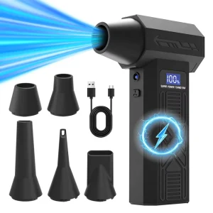 New High Performance Turbo Fan High Speed Dust Blower Handheld Portable Vacuum Cleaner Brushless Motor >250g Airflow P80