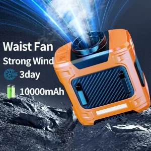 New Hot 10000 MAH Turbine Quiet High Wind Usb Led Warning Light Rechargeable Hanging Portable Bladeless Adjustable Wind Car