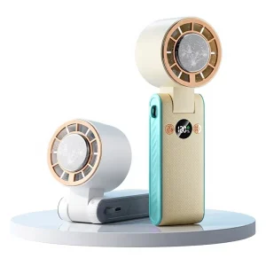 New Ice cooling High speed Handheld Fan Brushless Motor 120 Speeds USB charged Portable Outdoor ready Foldableperfect Gift