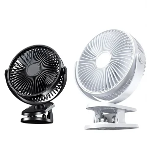New Large Clip Fan 6 Inch Desktop Bedroom Student Dormitory USB Table Fan with Night Light Long Battery Life Brushless Motor