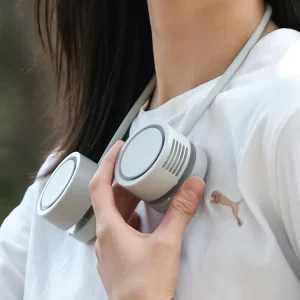 New Mini Foldable Portable Bladeless Fan Outdoor Wearable Rechargeable Ventilation Fans Mini Air Cooler Neck Fan