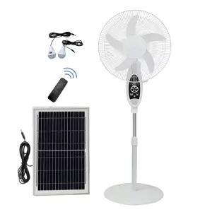 New Model 16 in Stand Fan AC DC Rechargeable Popular Fan With Led Night Light Usb Charging