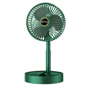New Model Folding Fan Mini USB Charging Portable Electric Fan Desk mounted Office Desktop Extendable Mini Fan