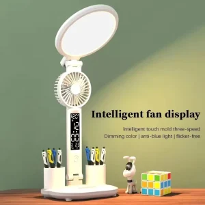 New Modern Led Night Lights Lampe with Intelligent Fan Display De Table Led Reading Lamp Decoration Led Table Lamp Living Room