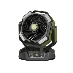 New Outdoor Portable 40 000mAh LED Intelligent Remote Control USB Rechargeable 25W Large Capacity Table Fan