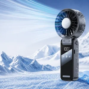New Portable Charging Fan USB Charging Digital Display Summer Handheld Fan Manufacturer