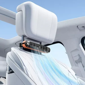 New Portable Lower Noise Car Seat Ventilation Fan 3 Speed Adjustable Back Cooling USB Mini Bladeless Fan for Car