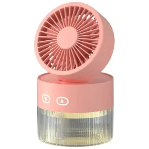 New Portable Mini USB Rechargeable Water Cooling Air Conditioner Fan with Battery Plastic Material for Car & Outdoor Use
