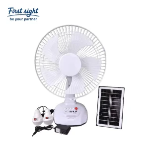 New Portable Plastic Eco Friendly Foldable 12 Inch Rechargeable 3 Speed Mechanical DC Motor Low Noise Adjustable Camping Office