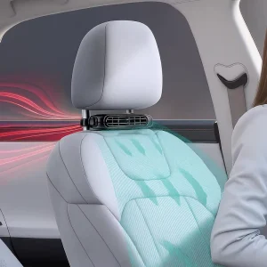 New Product Car Seat Cooling Fan 3000mAh Big Capacity Battery 3 Gears Adjustable Velcro Design Car Fan
