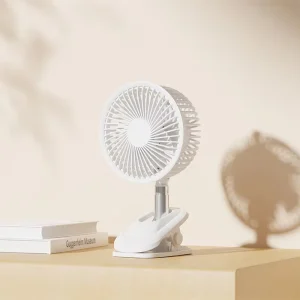 New Product Rechargeable Clip Retractable Fan Shaking Head Fan Portable Air Cooler Cordless Fan