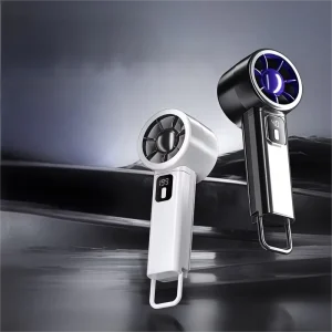 New Rechargeable Portable Mini Handheld Fan with Hook 199 Speed Choice Electric Type C Outdoor & Car Use