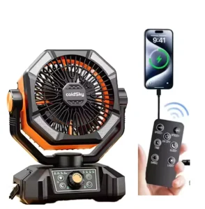 New Rechargeable USB Charging Port with LED Light Camping Solar Fan Outdoor Tent Camping