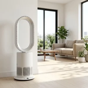 New Style Bladeless Fan Remote Control Low Noise Oscillating 3 Speed Household Air Cooler Table Installation AC Power Supply