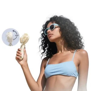 New Style Cross Border for Desktop Mini USB Charged Foldable Handheld Fan Brushed Motor 3 Blades Long Battery Life
