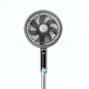 New Style Digital Control Electric Plastic Air Cooling Tower Pedestal Fan 6.9 Blade Diameter 5 Blades Outdoor Household