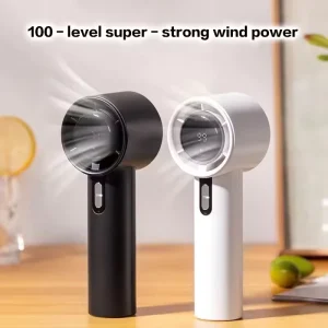 New Summer Outdoor High Speed USB Charging Digital Display Air Cooling Fan Portable Small Fan Mini Handheld Fan