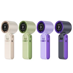 New T15 Refrigeration Icy Wearable Handheld Portable Fan with Brushless Motor and Lithium Battery Intelligent Display Wind