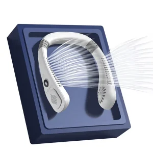 New USB Charged Bladeless Neck Fan with 5 Speed & Low Noise for Outdoor Use Gift & Available