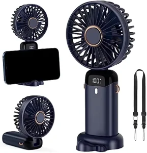 New USB Handheld Fan Mini Portable Charging Foldable Plastic Electric Fan for Office and Student Car Outdoor Use Perfect Gift