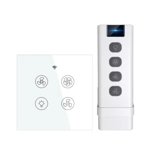 New WiFi RF Smart Ceiling Fan Light 2 3 Way Control Smart Life Tuya APP RF Remote Speed Control with Google Home