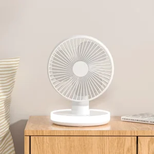 Newest 3000mAh Rechargeable Usb Mini Desktop Fan Portable Table Fan With LED Light