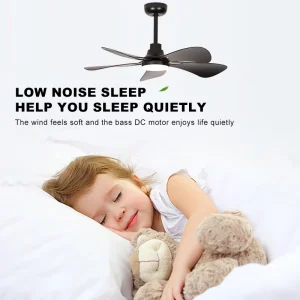 Newest Design 38Inch ABS Material 6 Speed DC25W Remote Control Luxury Smart Ceiling Fan with Led Light