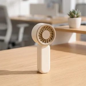Newest Design Summer Portable Rechargeable Wearable Flower Shape Air Cooling Stand Carabiner Desk Personal Mini Household Car