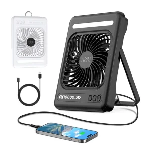 Newest Desktop Fan High Wind Speed Silent Electric Wall mountable Table Fan Portable Rechargeable Desk Fan for Office Home