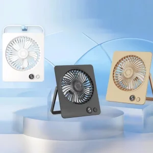Newest Trend Desktop Fan USB Rechargeable Mini Table Fan 2000mAh Portable Small Digital Display Desk Fan