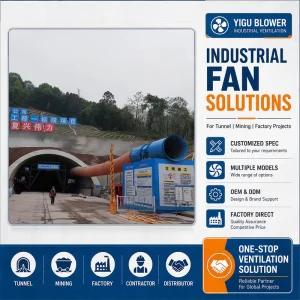 No.16A Tunnel Jet Fan Industrial Ventilation Blower with Jet Stream for Tunnel Construction Air Circulation