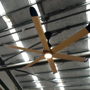 Noiseless 6 Aluminium Blades LED Light High Speed Industry Ceiling Fan Remote Control