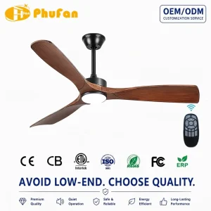 Nordic 3 Blades DC Ceiling Fan With Integrated LED Light Remote Control Quiet Household Air Circulation Lamp for Living Room