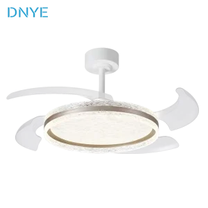 Nordic Circular Wave LED Ceiling Fan Light Iron Acrylic Fan Light Suitable for Living Room Bedroom Commercial Lighting