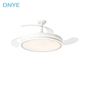 Nordic Style 42 Inch Modern Ceiling Fan with LED Lights Intelligent Remote Control Silent Invisible Fan Lights DC Motor