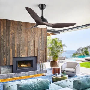 Nordic Style 64 Inch Ceiling Fan Easy Installation Silent Motor Living Room Dining Room Ceiling Fan
